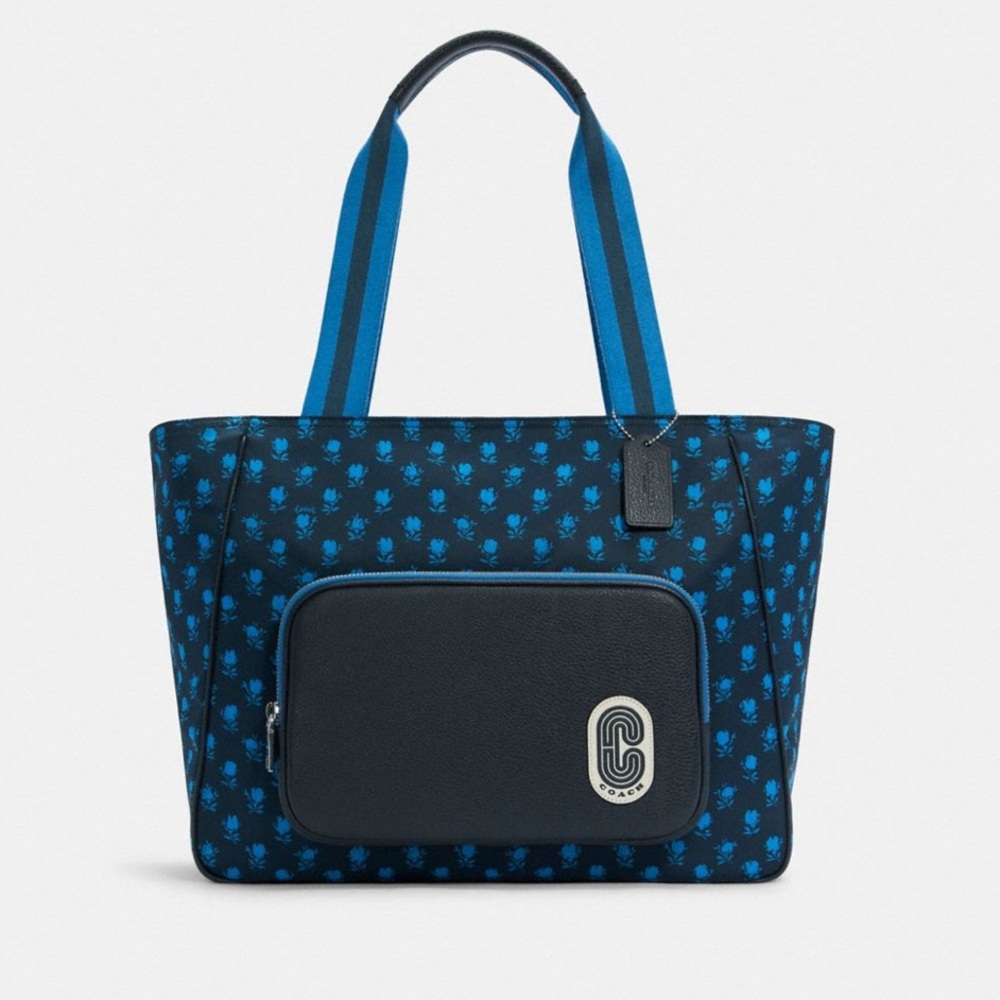 GUC COACH Court Tote With Badland Floral Print (C5669)